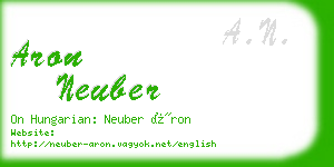 aron neuber business card